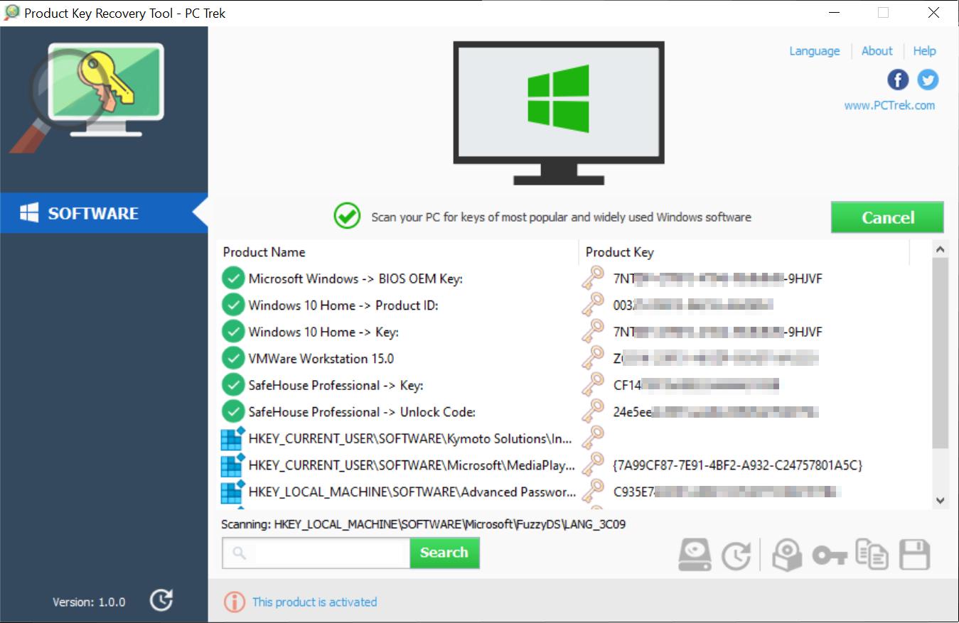 Windows 7 Product Key Recovery Tool 1.0.0 full