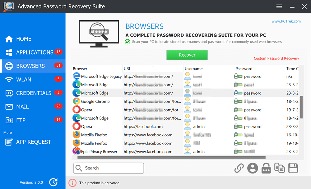 Advanced Password Recovery Suite 1.0.8 Screenshot-3-img